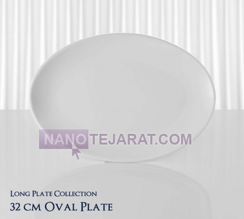 restaurant porcelain- oval plate